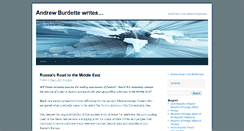 Desktop Screenshot of andrewburdettewrites.com
